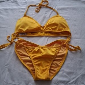 2 Piece Yellow Bikini Set